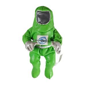 1997 Intel Inside Bunny People Green Clean Room Suit Plush 7" Promo Doll Vintage